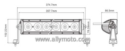 60W LED Light Bar 2079